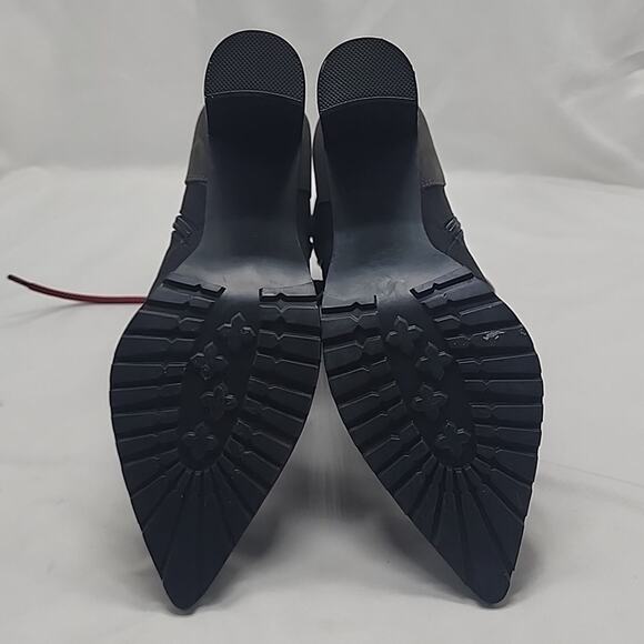 STEVE MADDEN KAREY ANKLE BOOTS BLACK SUEDE ZIP CLOSURE LACE-UPS 10 NWOB - Picture 10 of 16